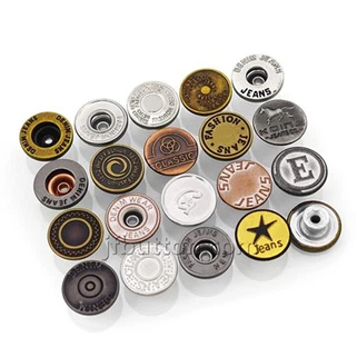 ปุ่มกางเกงยีนส์ทองเหลือง