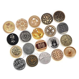 ปุ่ม Metique Round Finish Finish Metal
