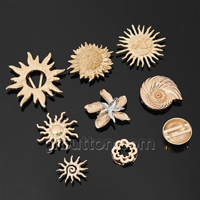 ชุดว่ายน้ำ หัวเข็มขัดเชื่อมต่อรูปดวงอาทิตย์-